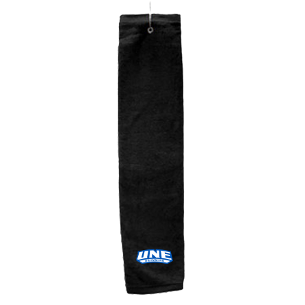 BLACK Deluxe Golf Towel with Hook