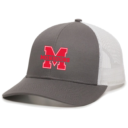 Graphite/White Structured Trucker Cap