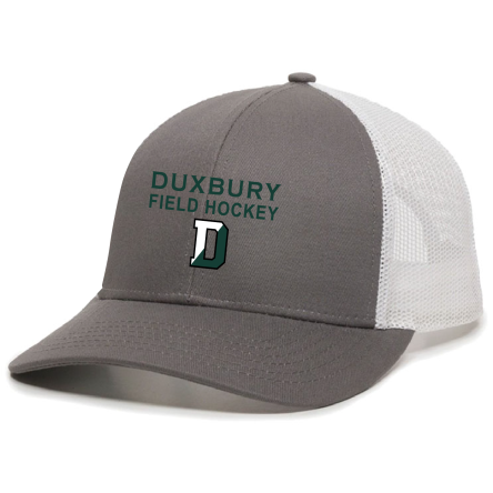 Graphite/White Structured Trucker Cap
