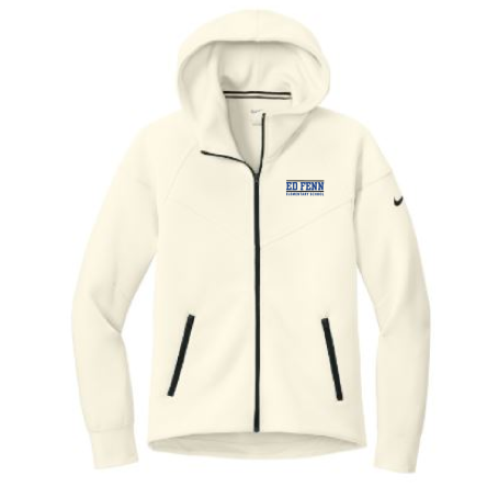 NIKE WOMEN&#039;S Tech Fleece Full-Zip Ivory HOODIE