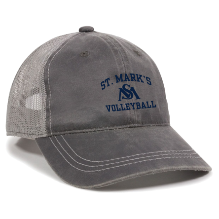 CHARCOAL/GREY Weathered Trucker Cap
