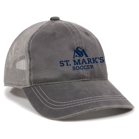 CHARCOAL/GREY Weathered Trucker Cap