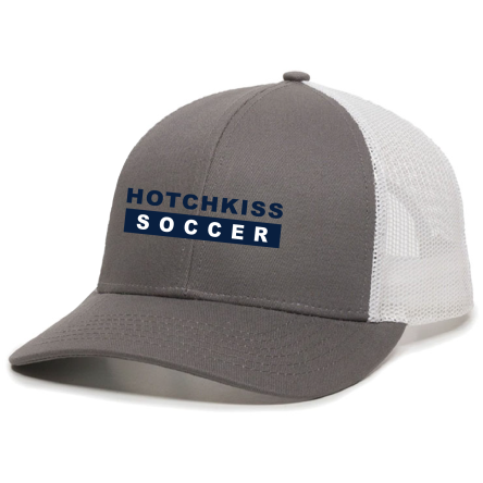 Graphite/White Structured Trucker Cap