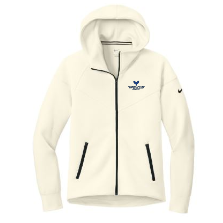 NIKE WOMEN&#039;S Tech Fleece Full-Zip Ivory HOODIE