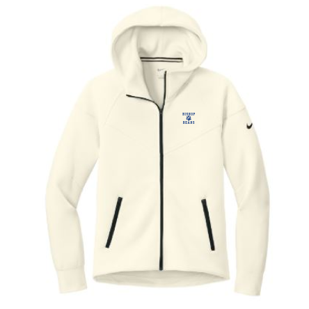 NIKE WOMEN&#039;S Tech Fleece Full-Zip Ivory HOODIE