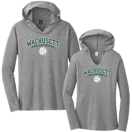 Tri-Blend Long Sleeve HOODED Tee