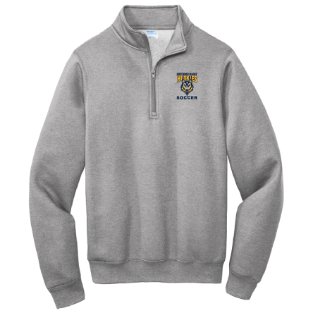 Classic GREY Fleece 1/4 Zip PULLOVER Sweatshirt