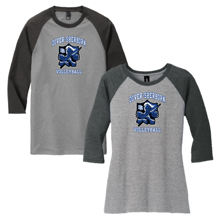 Tri-Blend 3/4 Sleeve BASEBALL Tee