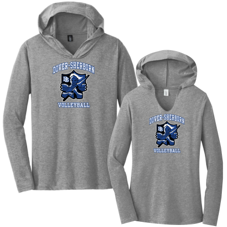 Tri-Blend Long Sleeve HOODED Tee