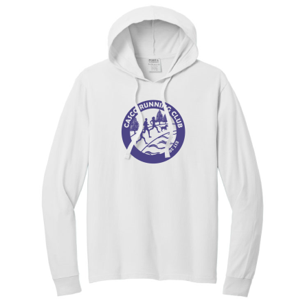WHITE GARMENT-DYED Pullover HOODED Tee
