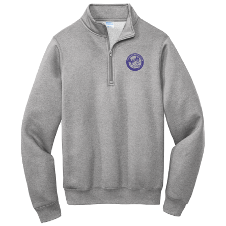 Classic GREY Fleece 1/4 Zip PULLOVER Sweatshirt