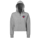 Women’s Alice CROPPED 1/2 ZIP HOODED SWEATSHIRT