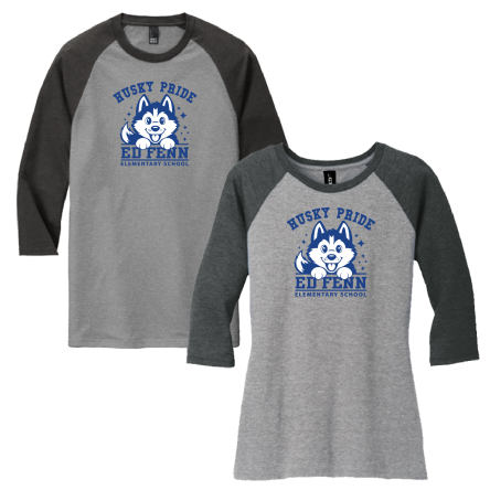 Tri-Blend 3/4 Sleeve BASEBALL Tee