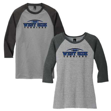 Tri-Blend 3/4 Sleeve BASEBALL Tee