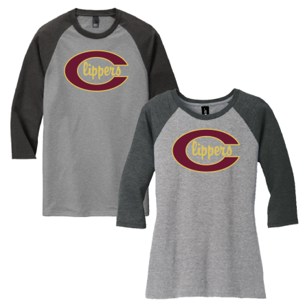 Tri-Blend 3/4 Sleeve BASEBALL Tee