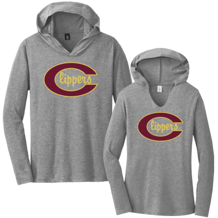 Tri-Blend Long Sleeve HOODED Tee
