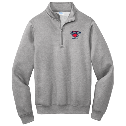 Classic GREY Fleece 1/4 Zip PULLOVER Sweatshirt