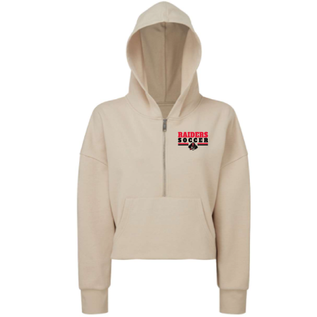 Women&#039;s Alice CROPPED 1/2 ZIP HOODED SWEATSHIRT