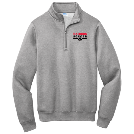 Classic GREY Fleece 1/4 Zip PULLOVER Sweatshirt