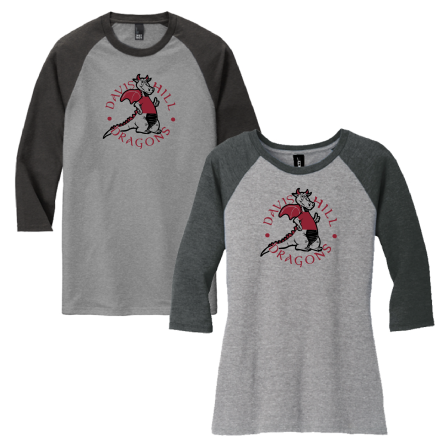 Tri-Blend 3/4 Sleeve BASEBALL Tee