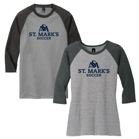 Tri-Blend 3/4 Sleeve BASEBALL Tee