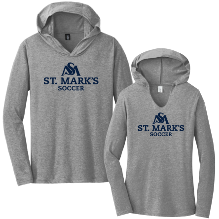 Tri-Blend Long Sleeve HOODED Tee
