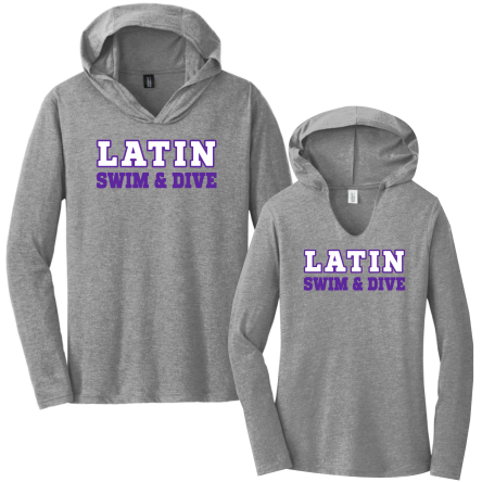 Tri-Blend Long Sleeve HOODED Tee