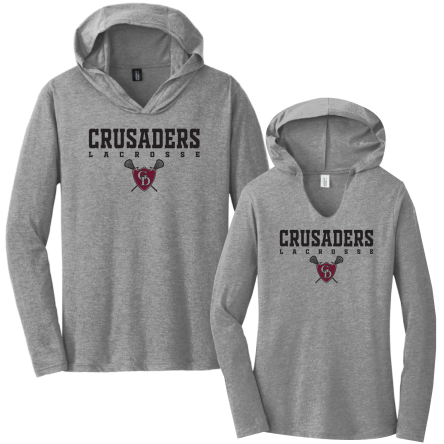 Tri-Blend Long Sleeve HOODED Tee