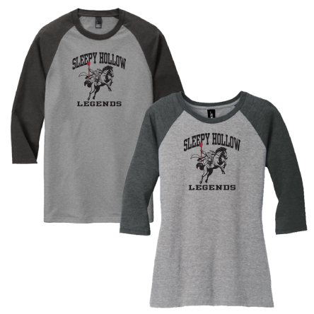 Tri-Blend 3/4 Sleeve BASEBALL Tee