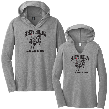 Tri-Blend Long Sleeve HOODED Tee