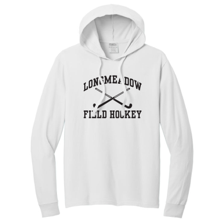 WHITE GARMENT-DYED Pullover HOODED Tee