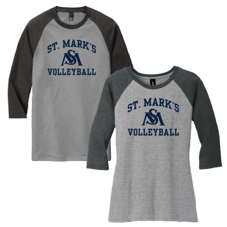 Tri-Blend 3/4 Sleeve BASEBALL Tee