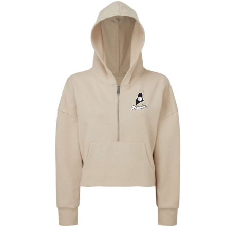 Women&#039;s Alice CROPPED 1/2 ZIP HOODED SWEATSHIRT