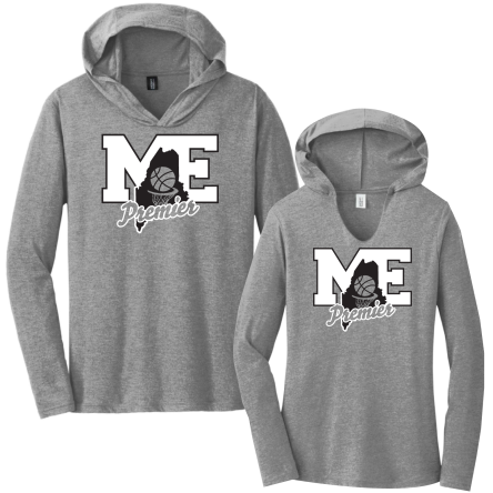 Tri-Blend Long Sleeve HOODED Tee
