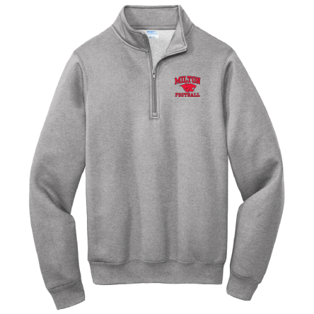 Classic GREY Fleece 1/4 Zip PULLOVER Sweatshirt