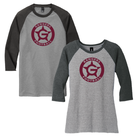 Tri-Blend 3/4 Sleeve BASEBALL Tee