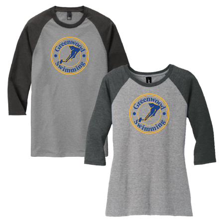 Tri-Blend 3/4 Sleeve BASEBALL Tee