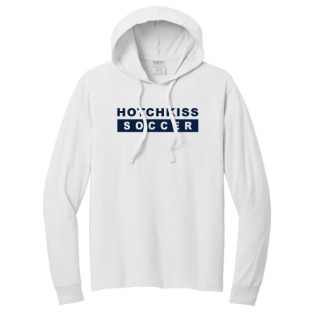WHITE GARMENT-DYED Pullover HOODED Tee