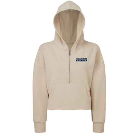 Women&#039;s Alice CROPPED 1/2 ZIP HOODED SWEATSHIRT