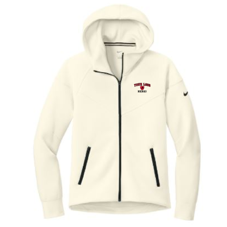 NIKE WOMEN&#039;S Tech Fleece Full-Zip Ivory HOODIE