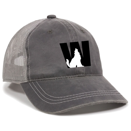 CHARCOAL/GREY Weathered Trucker Cap