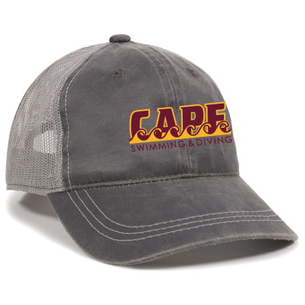 CHARCOAL/GREY Weathered Trucker Cap