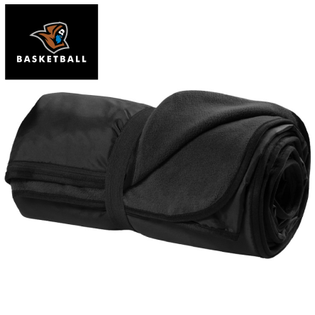 Classic BLACK Fleece Travel Blanket