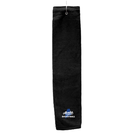 BLACK Deluxe Golf Towel with Hook