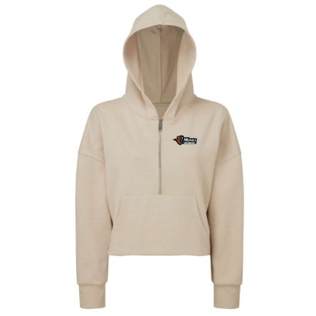Women's Alice CROPPED 1/2 ZIP HOODED SWEATSHIRT