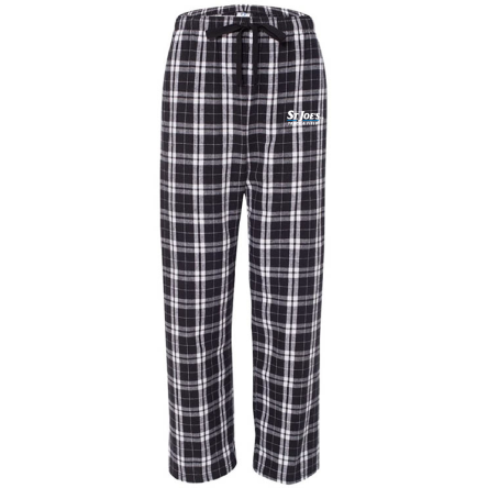 Black and White Flannel Pant