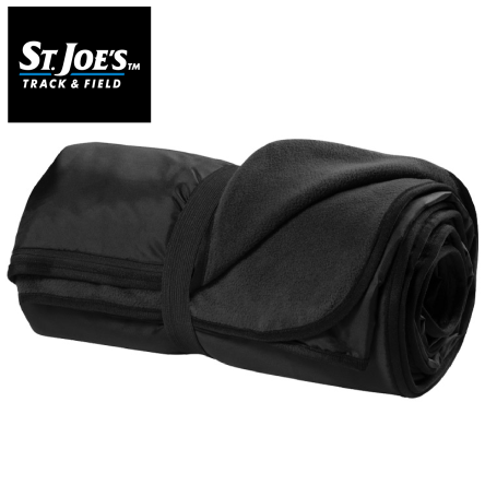 Classic BLACK Fleece Travel Blanket