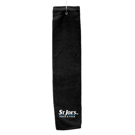 BLACK Deluxe Golf Towel with Hook