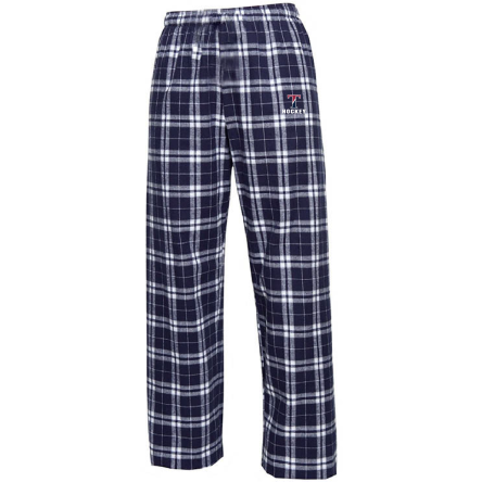 Navy and Silver Flannel Pant