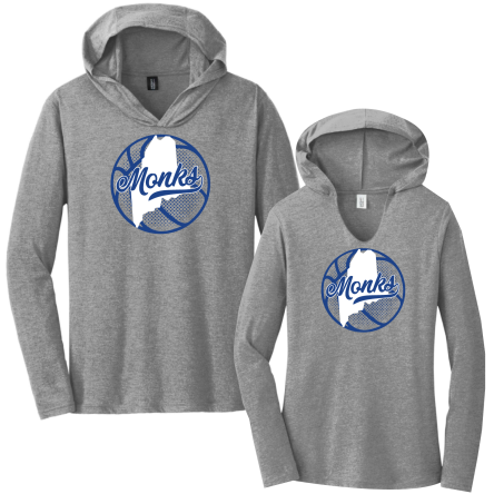 Tri-Blend Long Sleeve HOODED Tee
